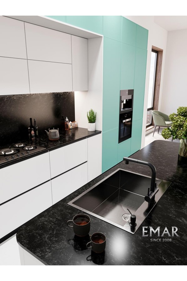 мойка EMB-125A PVD Nano Dark универс. монтаж