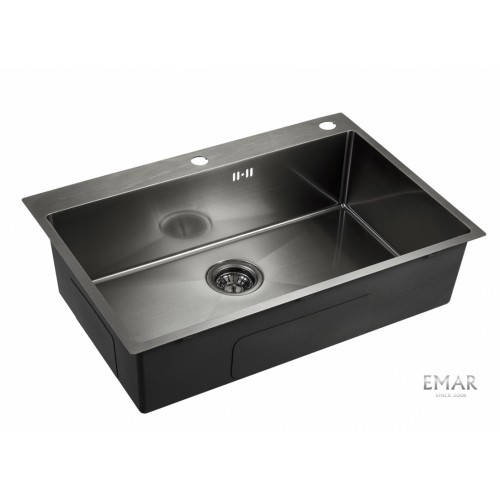 мойка EMB-125A PVD Nano Dark универс. монтаж