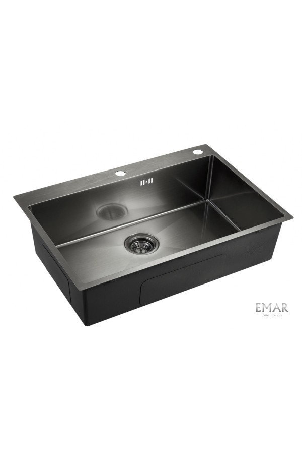 мойка EMB-125A PVD Nano Dark универс. монтаж