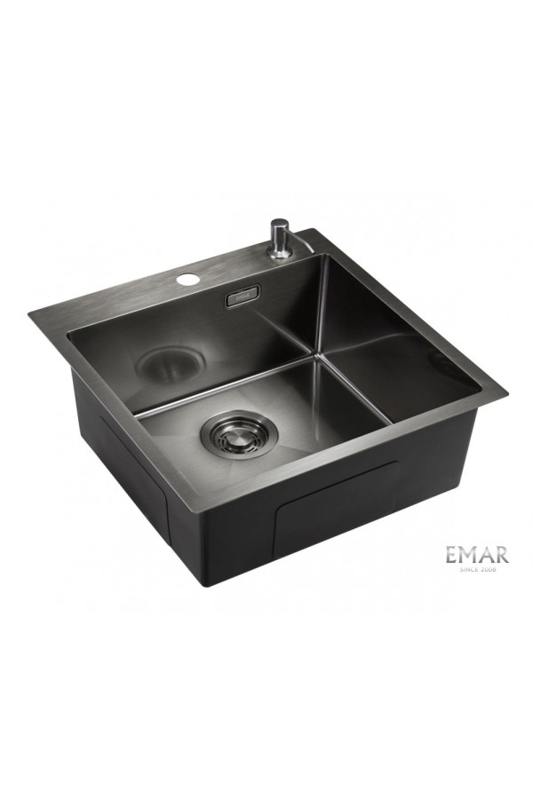 мойка EMB-117A PVD Nano Dark универс. монтаж