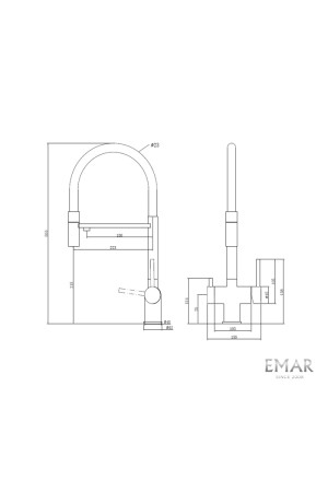 Смеситель EMAR 7024 PVD Satin