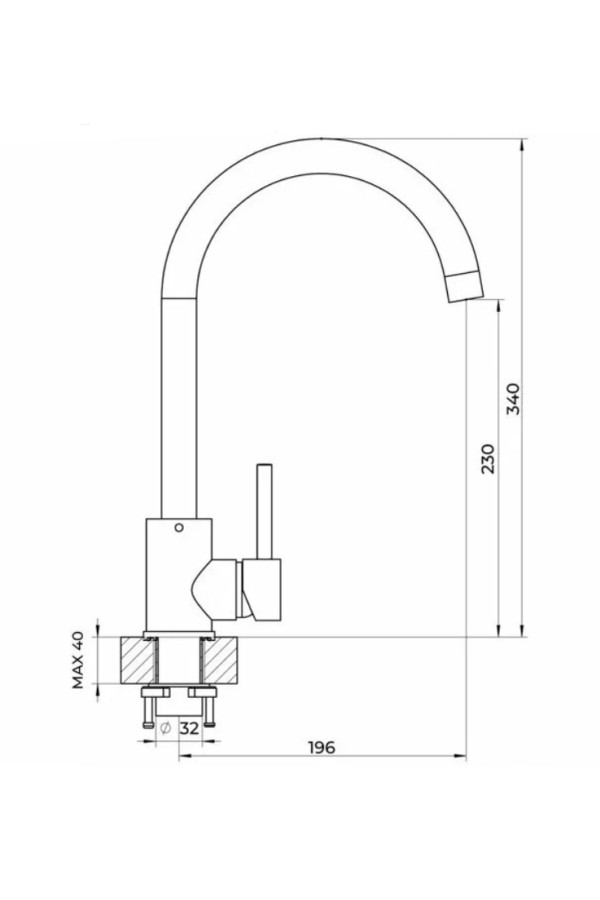 смеситель Polygran Альтаир серый  № 14
