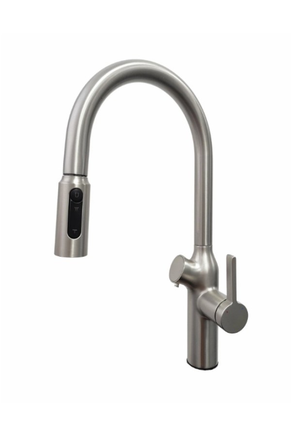 Смеситель высокий излив OL-8018 сатин Oulin