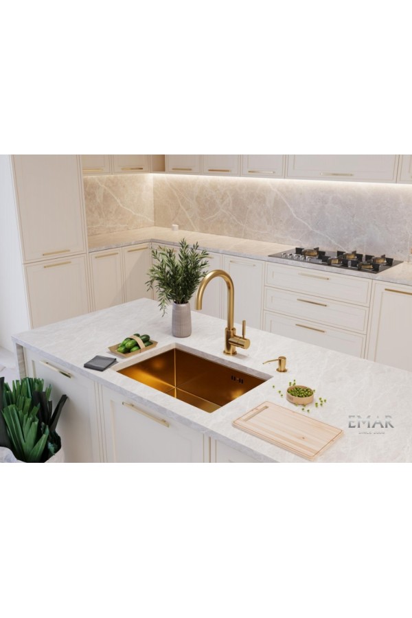 мойка EMAR ЕМВ-123 PVD Nano Golden универс. монтаж 540*420*220*1,2