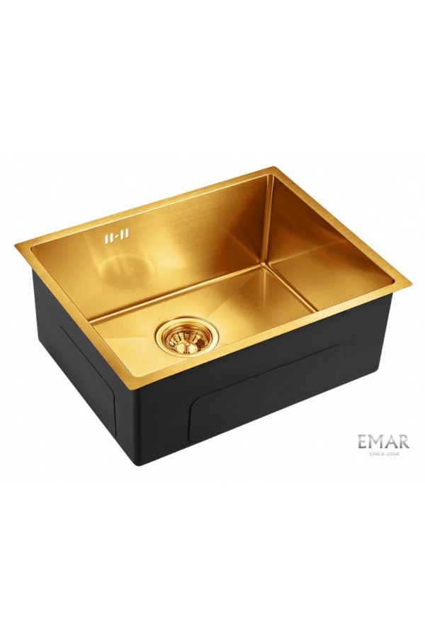 мойка EMAR ЕМВ-123 PVD Nano Golden универс. монтаж 540*420*220*1,2