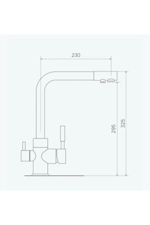 Смеситель Высокий Дуо уголь