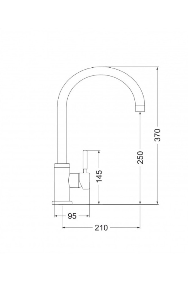 Смеситель высокий излив 3004.6 барит EMAR