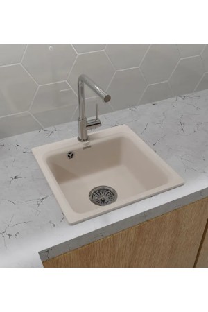 мойка мраморная SMART 430, белый, 430*430*160 м