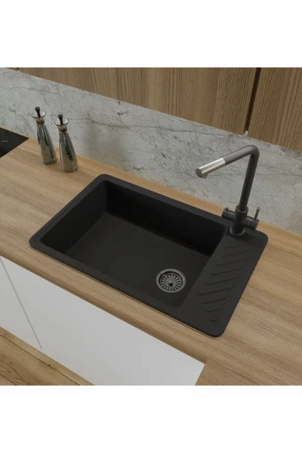 мойка кварцевая QUARZ 51 черный 753*476*178мм