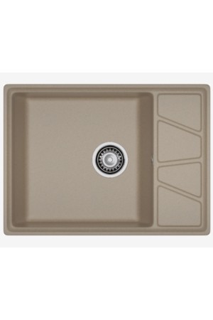 мойка мраморная GranFest Vertex 680L песочный 680*500*200мм