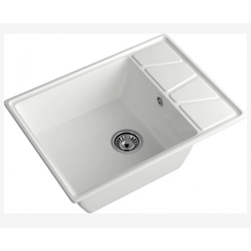мойка мраморная GranFest Vertex 680L иней 680*500*200мм