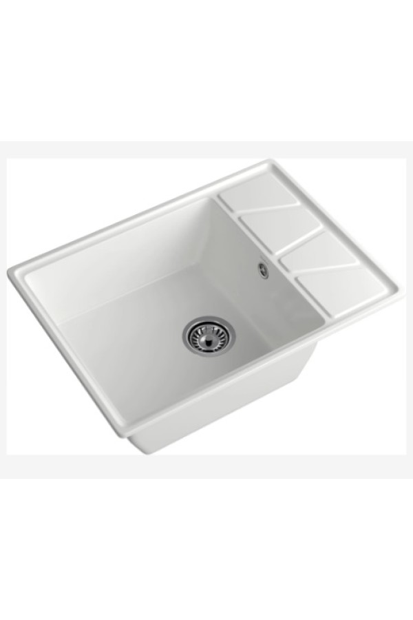 мойка мраморная GranFest Vertex 680L иней 680*500*200мм