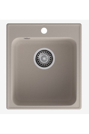 мойка кварцевая QUARZ 17 песочный 418*477*180мм (без сифона)