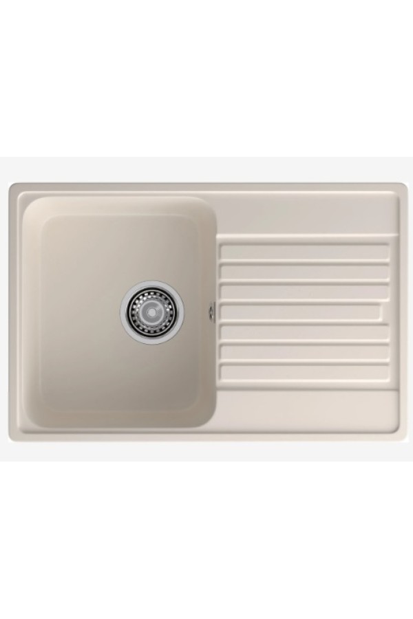 мойка кварцевая QUARZ 78 белый 736*476*180мм(без сифона)