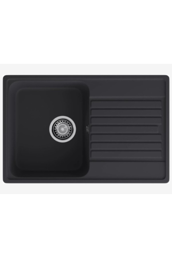 мойка кварцевая QUARZ 78 черный 736*476*180мм(без сифона)