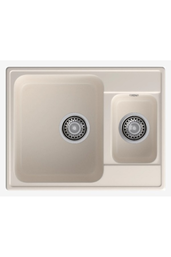 мойка кварцевая QUARZ 09 белый 617*478*180мм(без сифона)