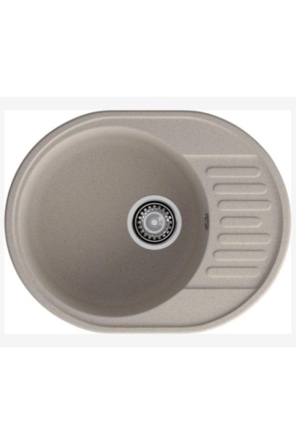 мойка кварцевая QUARZ 58 песочный 617*480*180мм(без сифона)