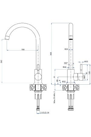 смеситель GranFest Urban QUARZ Z-5410 песочный