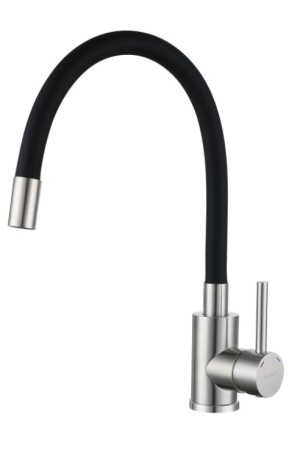 смеситель GranFest Urban QUARZ 5433 нержавеющая сталь