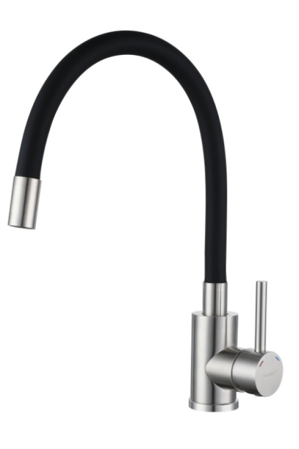 смеситель GranFest Urban QUARZ 5433 нержавеющая сталь