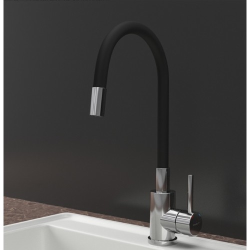 смеситель GranFest Urban QUARZ 5433 нержавеющая сталь