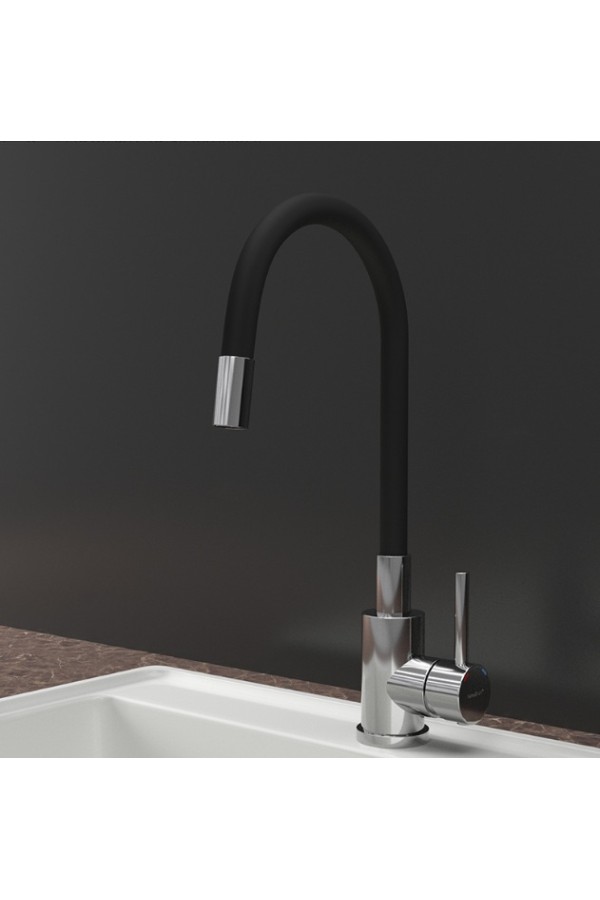 смеситель GranFest Urban QUARZ 5433 нержавеющая сталь