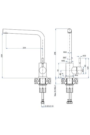 смеситель GranFest Urban QUARZ Z-5411 черный