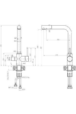 смеситель GranFest 3611 хром