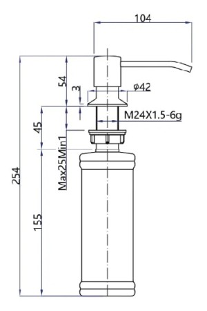 дозатор GranFest QUARZ Z-5001