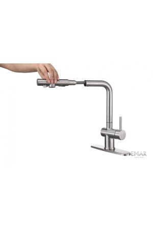 Смеситель высокий излив 7020 сатин EMAR