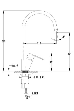 смеситель GranFest 5023 кашемир