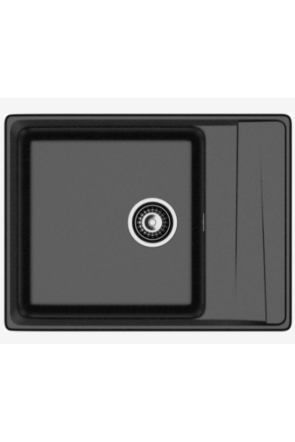 мойка мраморная GranFest Level 660L черный 660*500*250 мм