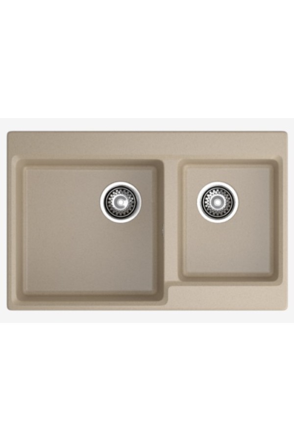 мойка мраморная GranFest Level 780K песочный 780*500*200 мм