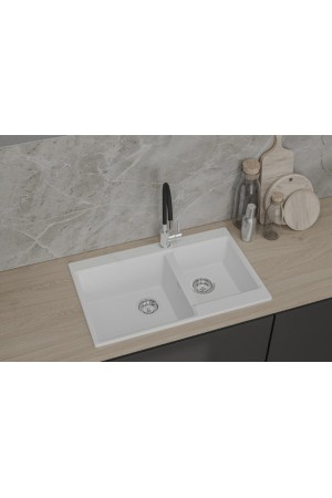 мойка мраморная GranFest Level 780K иней 780*500*200 мм