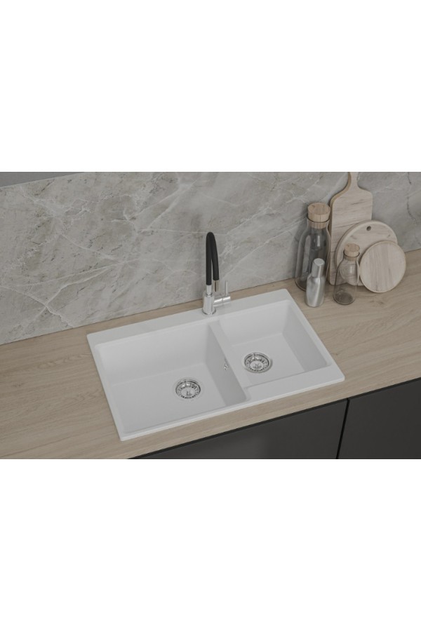 мойка мраморная GranFest Level 780K иней 780*500*200 мм