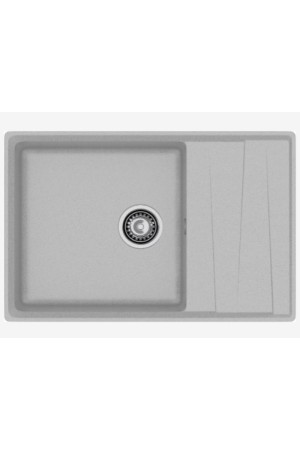 мойка мраморная GranFest Level 760L серый 760*500*200 мм