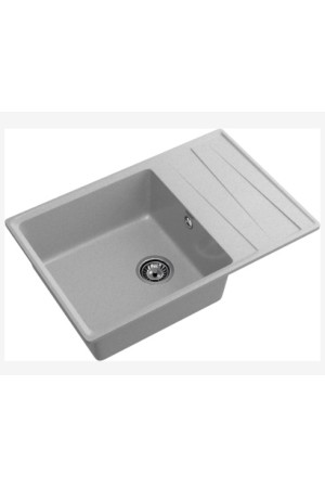 мойка мраморная GranFest Level 760L серый 760*500*200 мм