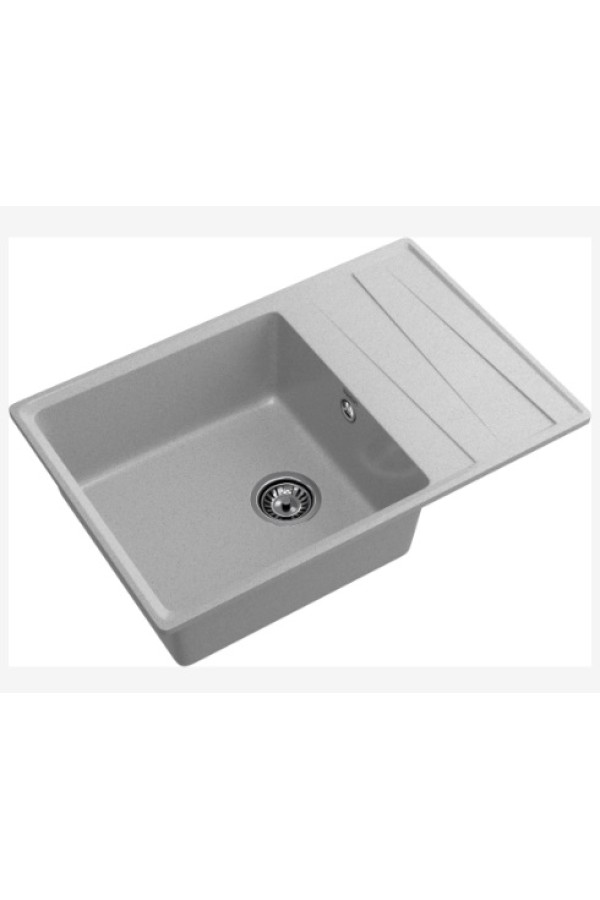 мойка мраморная GranFest Level 760L серый 760*500*200 мм