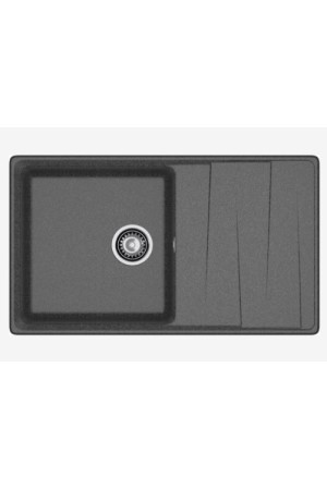 мойка мраморная GranFest Level 860L графит 860*500*200 мм