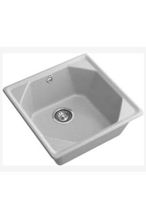 мойка мраморная GranFest Unique 500 серый 500*500*200 мм