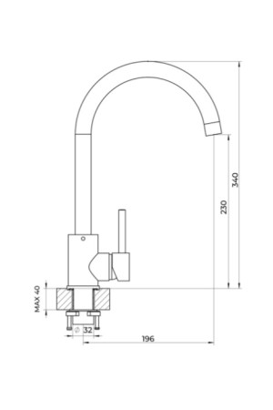 смеситель Polygran Альтаир туман
