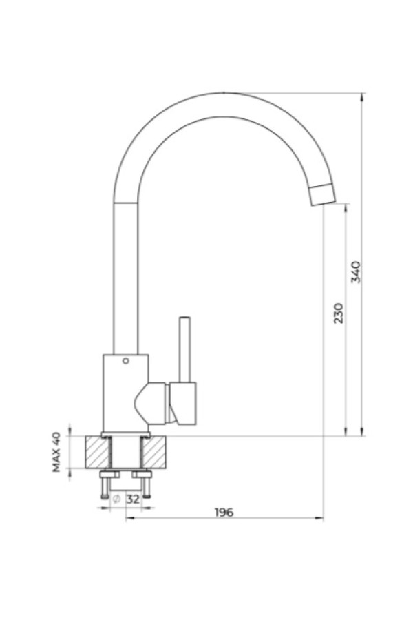 смеситель Polygran Альтаир туман