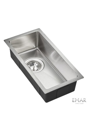 Мойка из нержавеющей стали PVD ЕМВ-126A PVD Nano Satine универс. монтаж 230*450*130*1мм  Dark универсальный монтаж EMAR