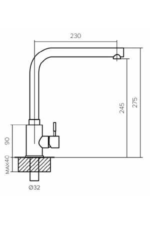 смеситель Polygran Спика песочный №302
