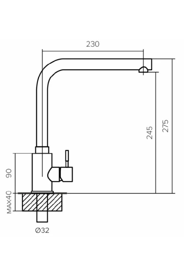 смеситель Polygran Спика песочный №302