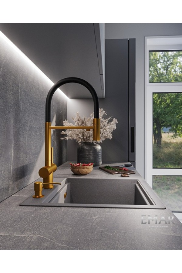 Смеситель EMAR 7024 PVD Golden