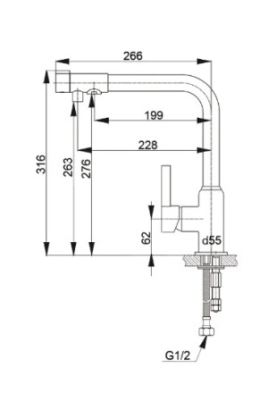 смеситель GranFest 7671 терракот