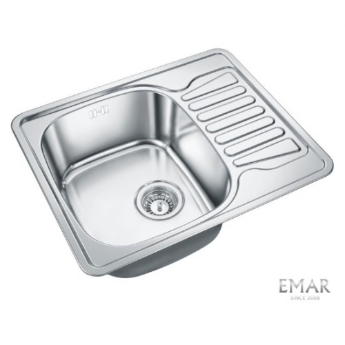 мойка EMAR 5848 нерж.сталь врезная 580*480*180*0,8