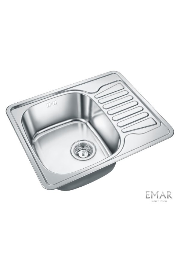 мойка EMAR 5848 нерж.сталь врезная 580*480*180*0,8