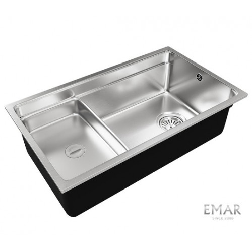 Мойка из нержавеющей стали OL-EH201M 760*450*210*1,2мм универсальный монтаж Oulin
